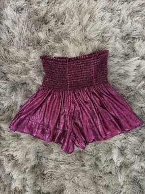 Queen of Sparkles magenta swing shorts